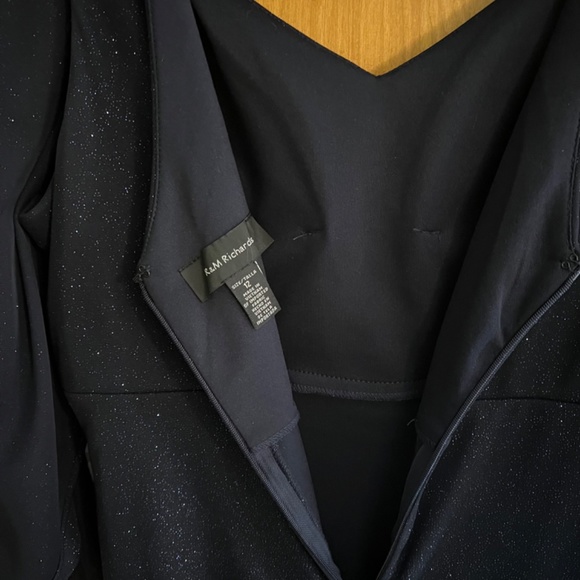 R&M Richards Sleeveless Navy Mother Of The Bride Dress NWT - Picture 3 of 9